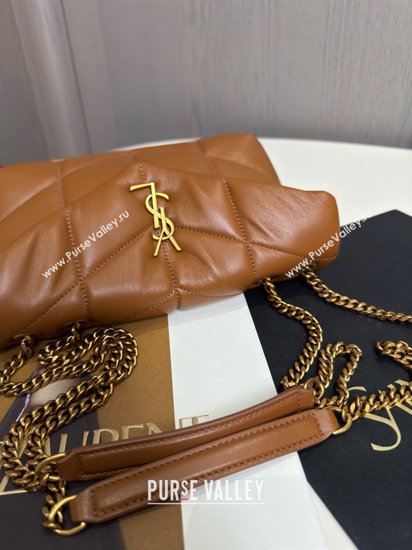 Saint Laurent Toy Puffer Bag in Lambskin 759337 Brown 2024 Top Quality (HS-24121309)