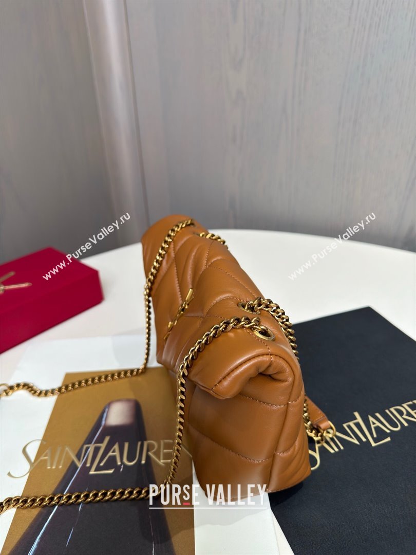 Saint Laurent Toy Puffer Bag in Lambskin 759337 Brown 2024 Top Quality (HS-24121309)