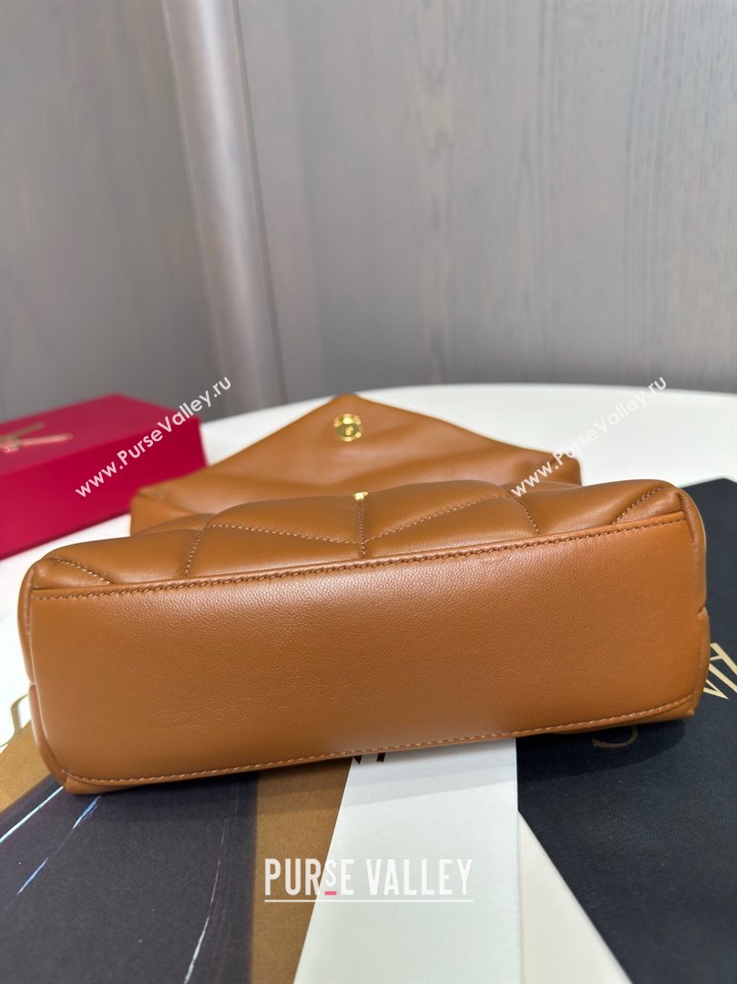 Saint Laurent Toy Puffer Bag in Lambskin 759337 Brown 2024 Top Quality (HS-24121309)