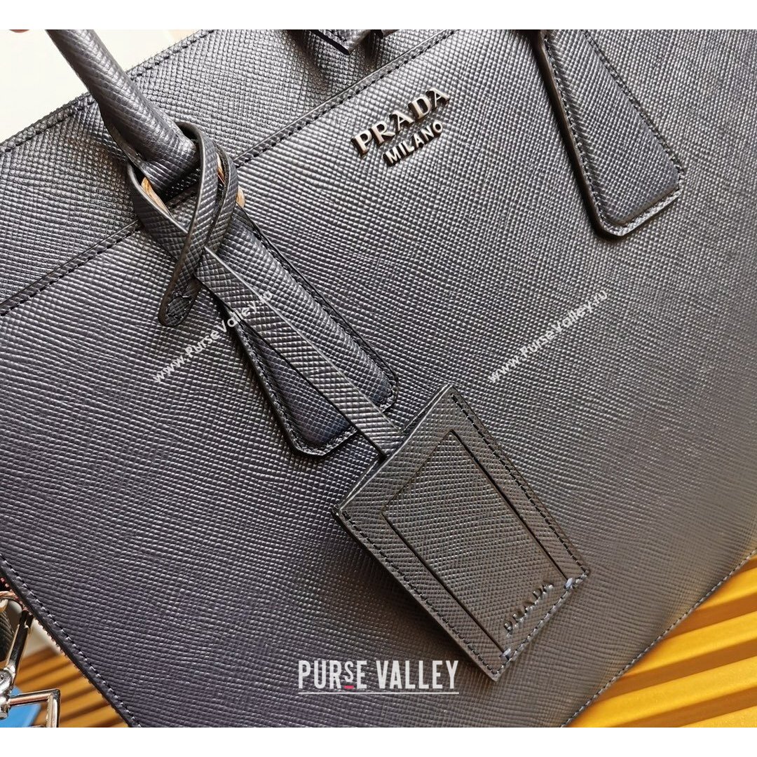 Prada Mens Saffiano Leather Business Briefcase Bag 2VE366 Dark Blue 2021 (YZ-21090918)