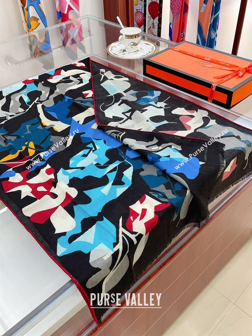 Hermes Cashmere Silk Long Scarf 180x63cm H11730 2023 (A-23111730)