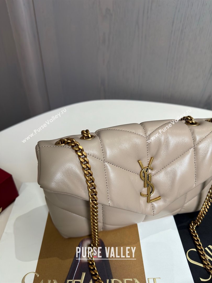 Saint Laurent Toy Puffer Bag in Lambskin 759337 Beige 2024 Top Quality (HS-24121311)