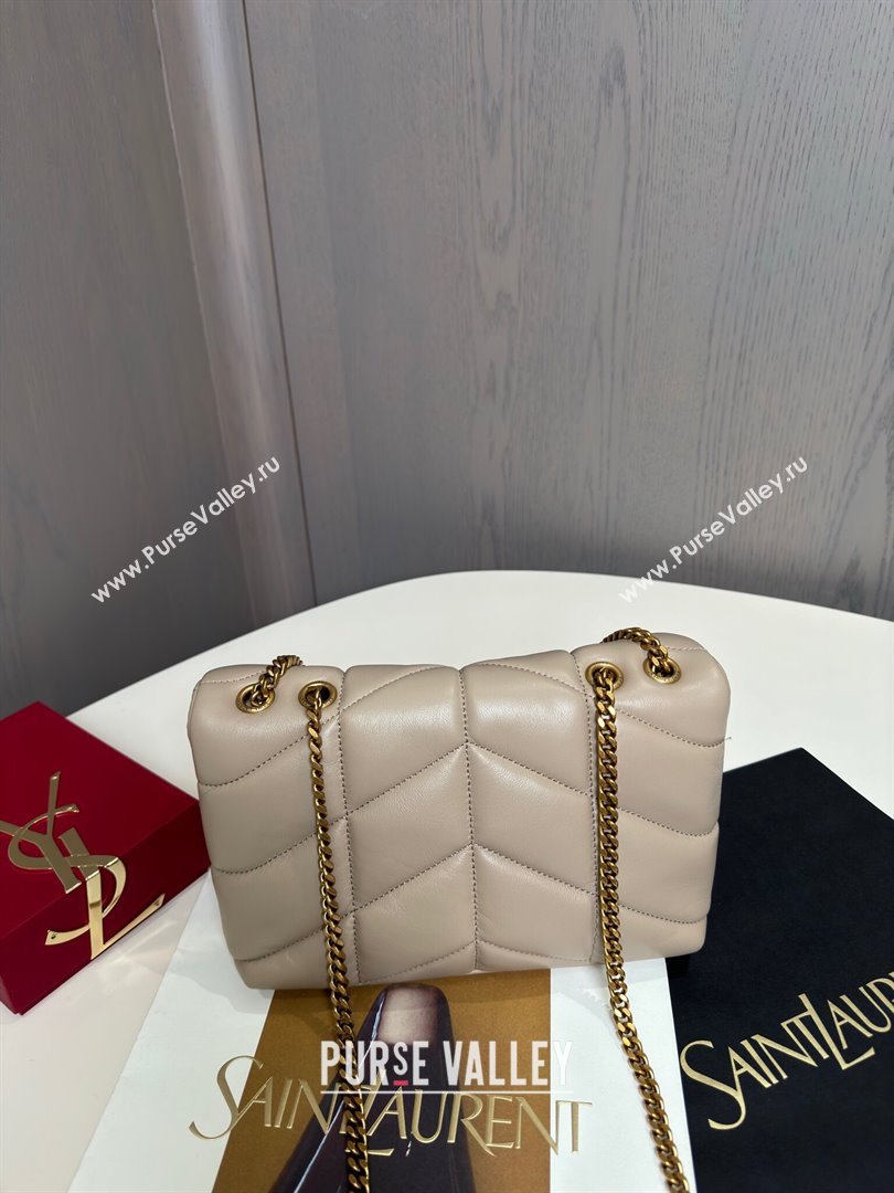 Saint Laurent Toy Puffer Bag in Lambskin 759337 Beige 2024 Top Quality (HS-24121311)