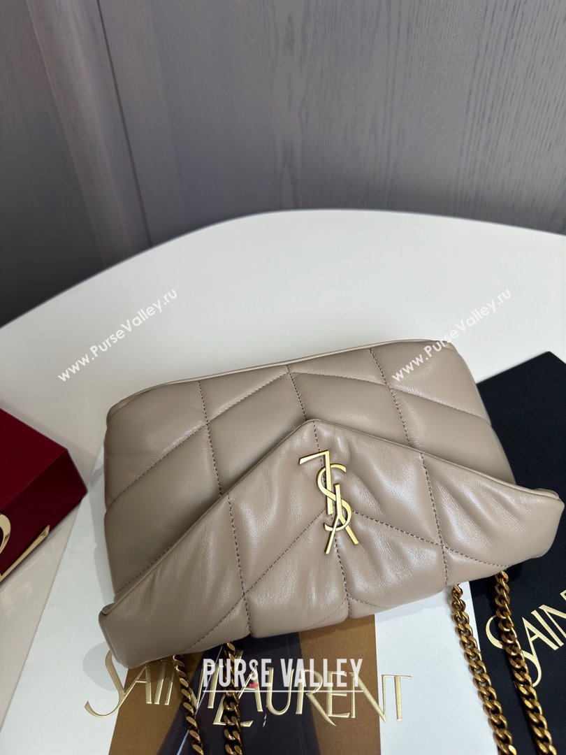 Saint Laurent Toy Puffer Bag in Lambskin 759337 Beige 2024 Top Quality (HS-24121311)