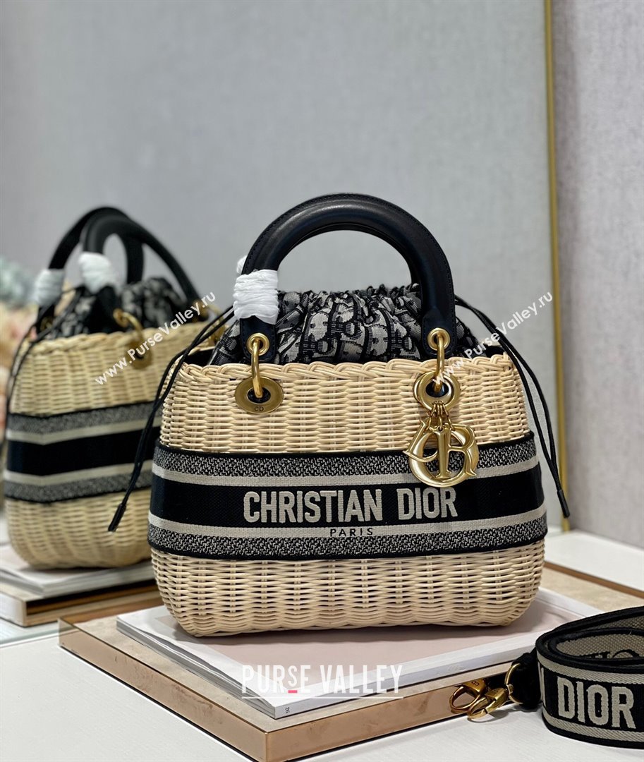 Dior Lady Dior Wicker Basket Bag Beige 2021 (BINF-21102039)