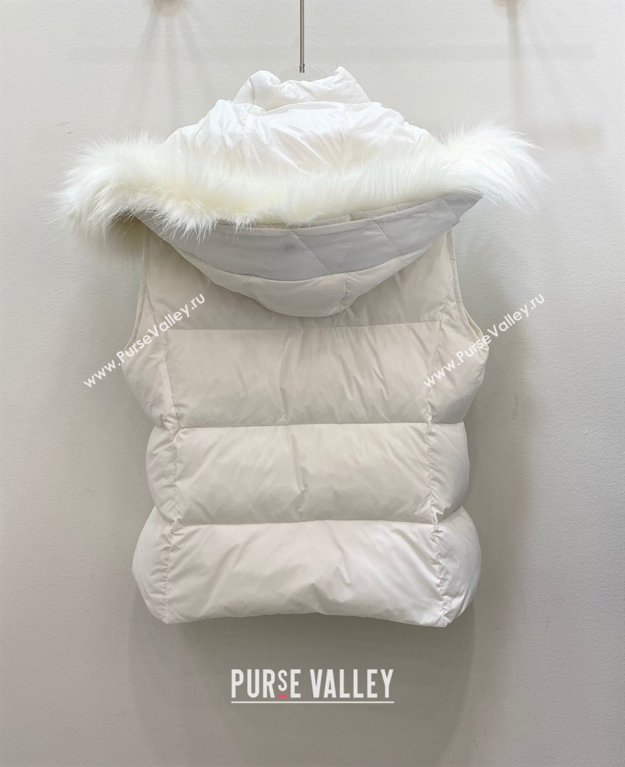 Moncler Down Vest M102308 White 2023 (Q-23102306)