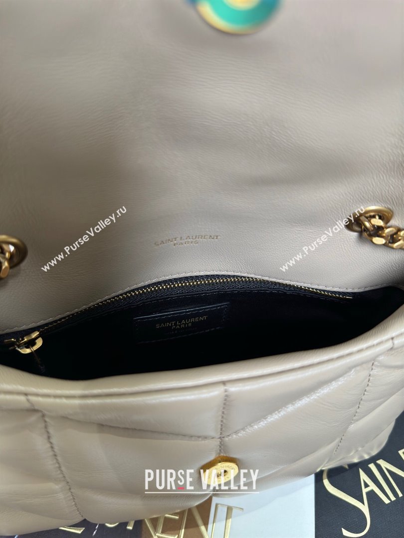 Saint Laurent Toy Puffer Bag in Lambskin 759337 Beige 2024 Top Quality (HS-24121311)