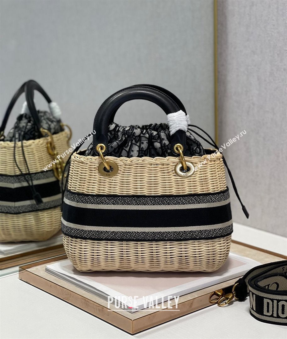 Dior Lady Dior Wicker Basket Bag Beige 2021 (BINF-21102039)