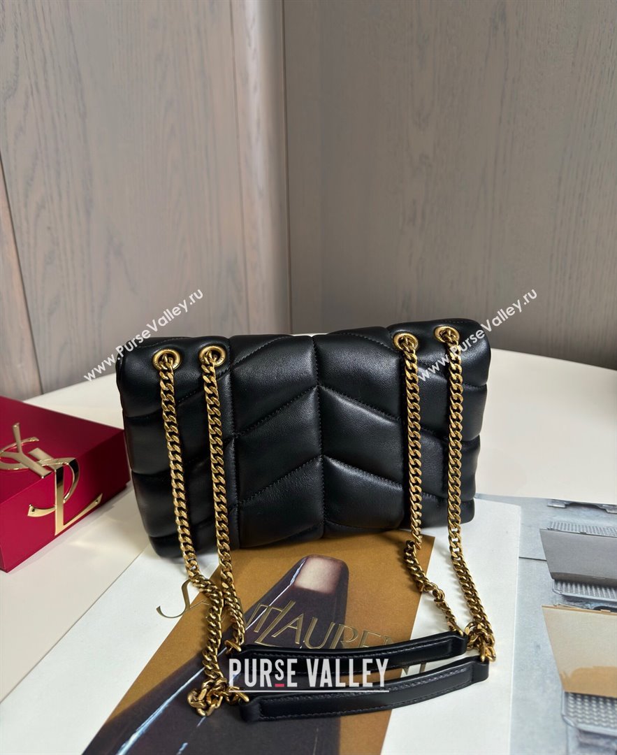 Saint Laurent Toy Puffer Bag in Lambskin 759337 Black 2024 Top Quality (HS-24121312)