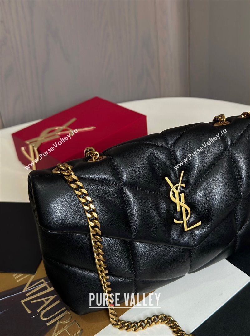 Saint Laurent Toy Puffer Bag in Lambskin 759337 Black 2024 Top Quality (HS-24121312)