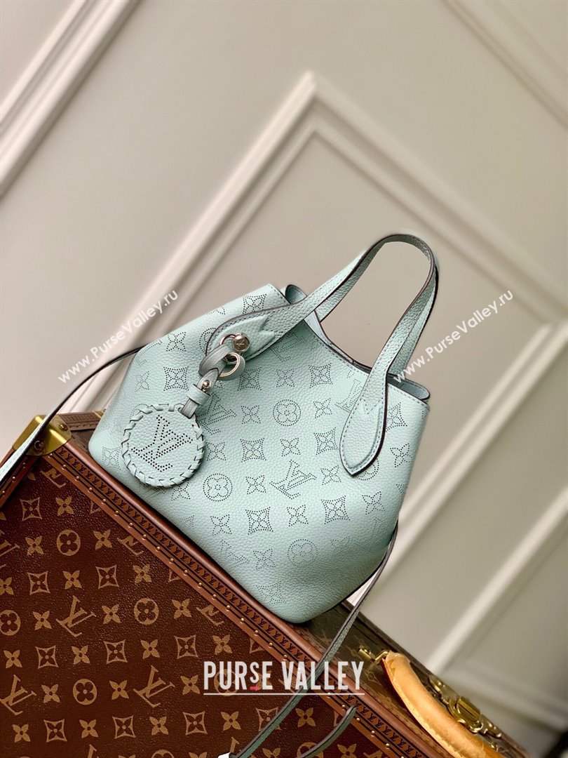 Louis Vuitton Blossom PM Bag in Perforated Mahina Calfskin M24930 Blue 2024 (K-24061721)