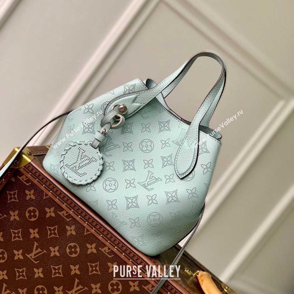 Louis Vuitton Blossom PM Bag in Perforated Mahina Calfskin M24930 Blue 2024 (K-24061721)