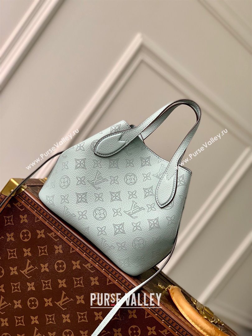 Louis Vuitton Blossom PM Bag in Perforated Mahina Calfskin M24930 Blue 2024 (K-24061721)