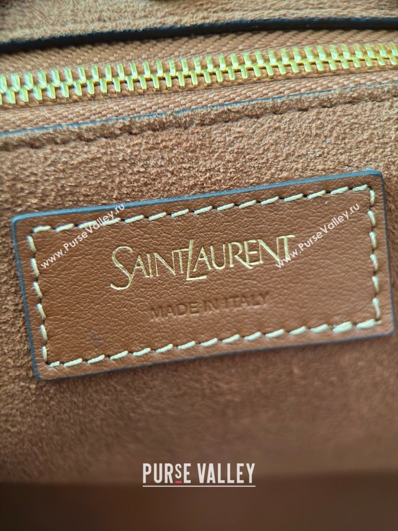 Saint Laurent Y Tote Bag in Finely Grained Leather 817602 Brown 2024 Top Quality (HS-24121319)