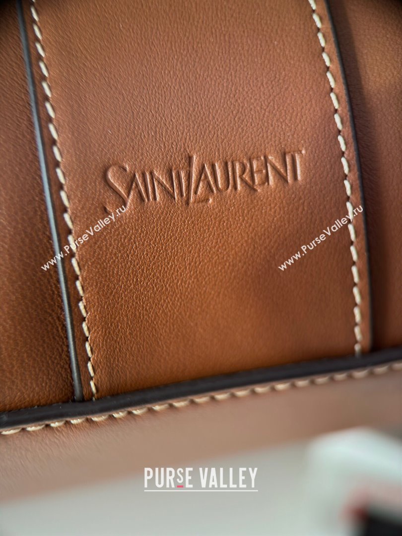 Saint Laurent Y Tote Bag in Finely Grained Leather 817602 Brown 2024 Top Quality (HS-24121319)