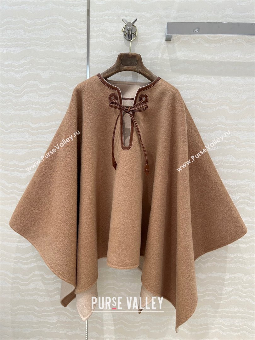 Loro Piana Jessi Cape L92526 Brown 2024 (Q-24092526)