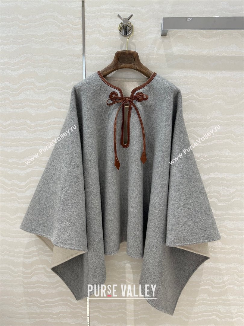 Loro Piana Jessi Cape L92527 Grey 2024 (Q-24092527)