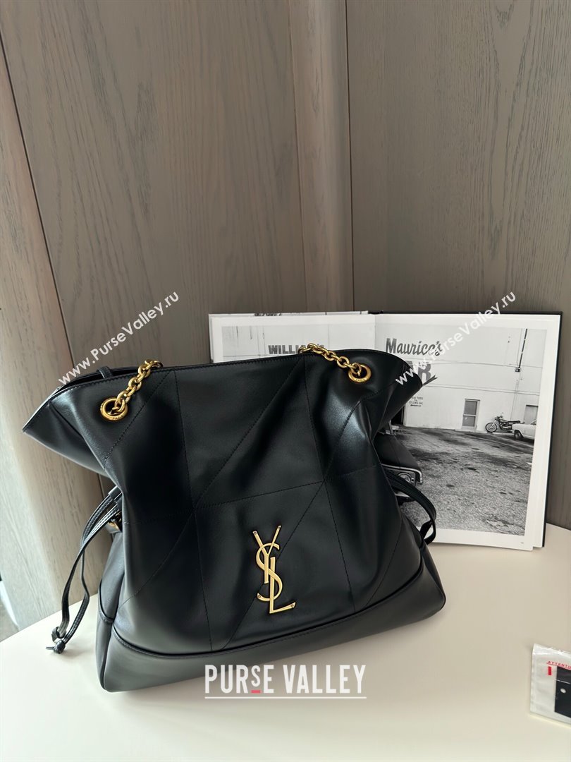 Saint Laurent Jamie 4.3 Large Pochon Tote Bag in Lambskin 809824 Black 2024 Top Quality (HS-24121314)