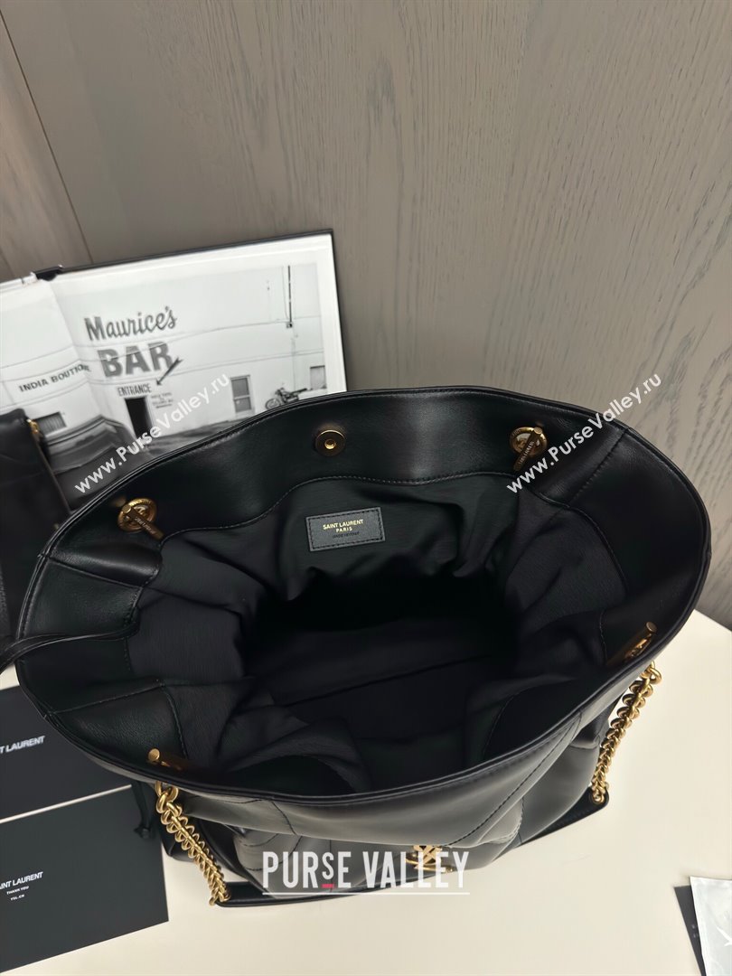 Saint Laurent Jamie 4.3 Large Pochon Tote Bag in Lambskin 809824 Black 2024 Top Quality (HS-24121314)