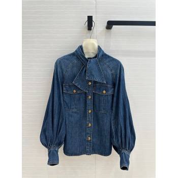 Zimmermann Denim Shirt Z92528 Blue 01 2024 (Q-24092528)