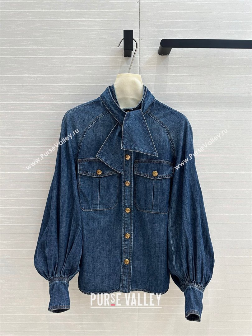 Zimmermann Denim Shirt Z92528 Blue 01 2024 (Q-24092528)