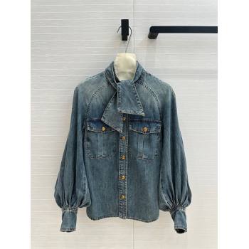 Zimmermann Denim Shirt Z92529 Blue 02 2024 (Q-24092529)