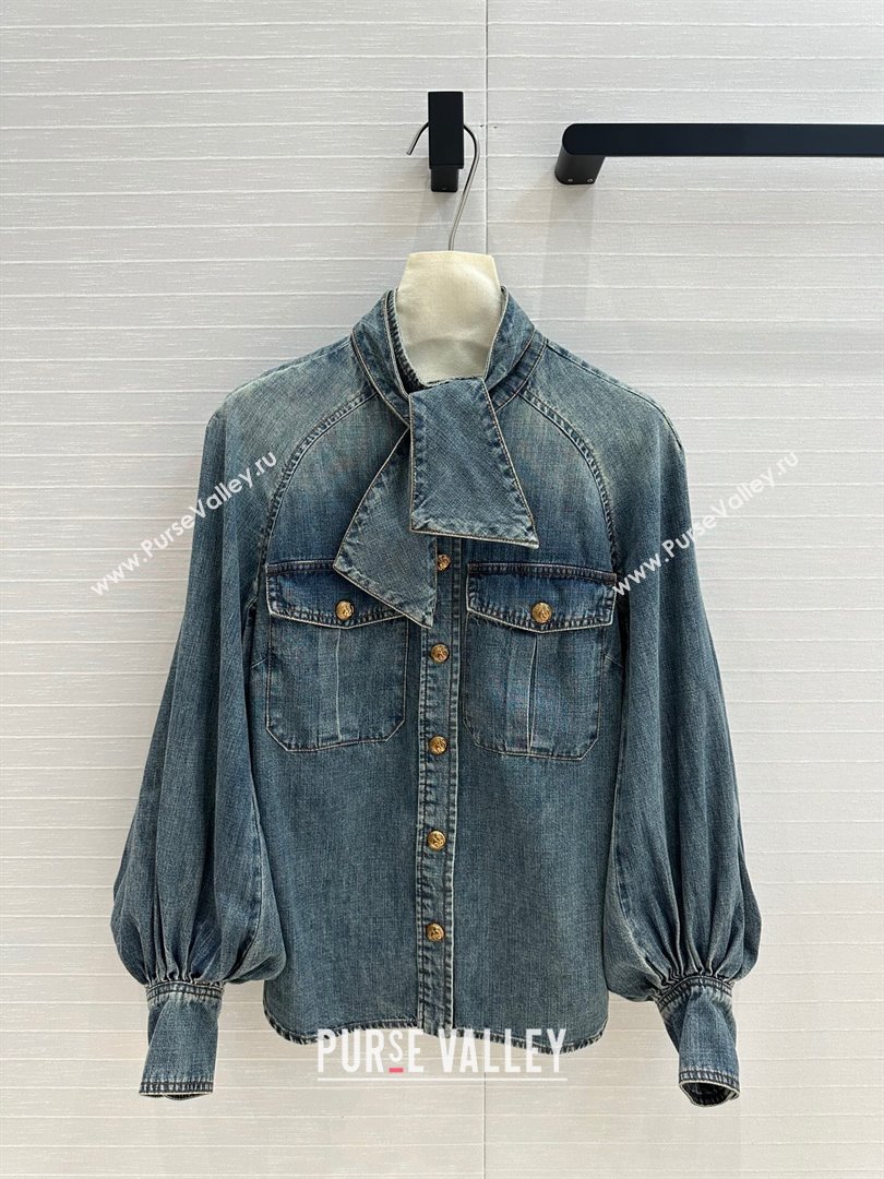 Zimmermann Denim Shirt Z92529 Blue 02 2024 (Q-24092529)