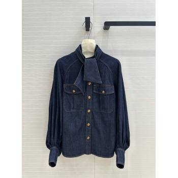 Zimmermann Denim Shirt Z92530 Blue 03 2024 (Q-24092530)