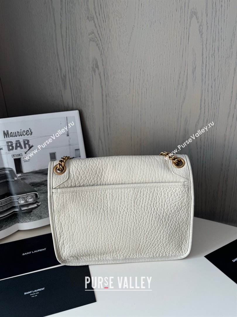 Saint Laurent Medium Niki Bag in Grained Lambskin 633178 White 2024 Top Quality (HS-24121316)