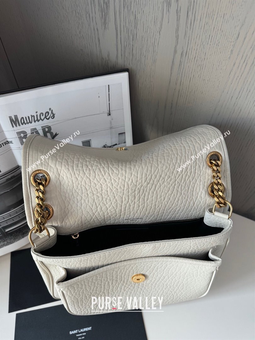 Saint Laurent Medium Niki Bag in Grained Lambskin 633178 White 2024 Top Quality (HS-24121316)