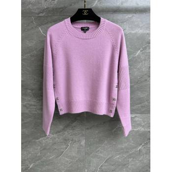 Chanel Cashmere Sweater CH92402 Pink 2024 (Q-24092402)