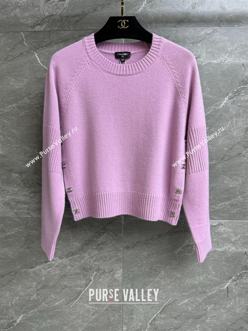 Chanel Cashmere Sweater CH92402 Pink 2024 (Q-24092402)