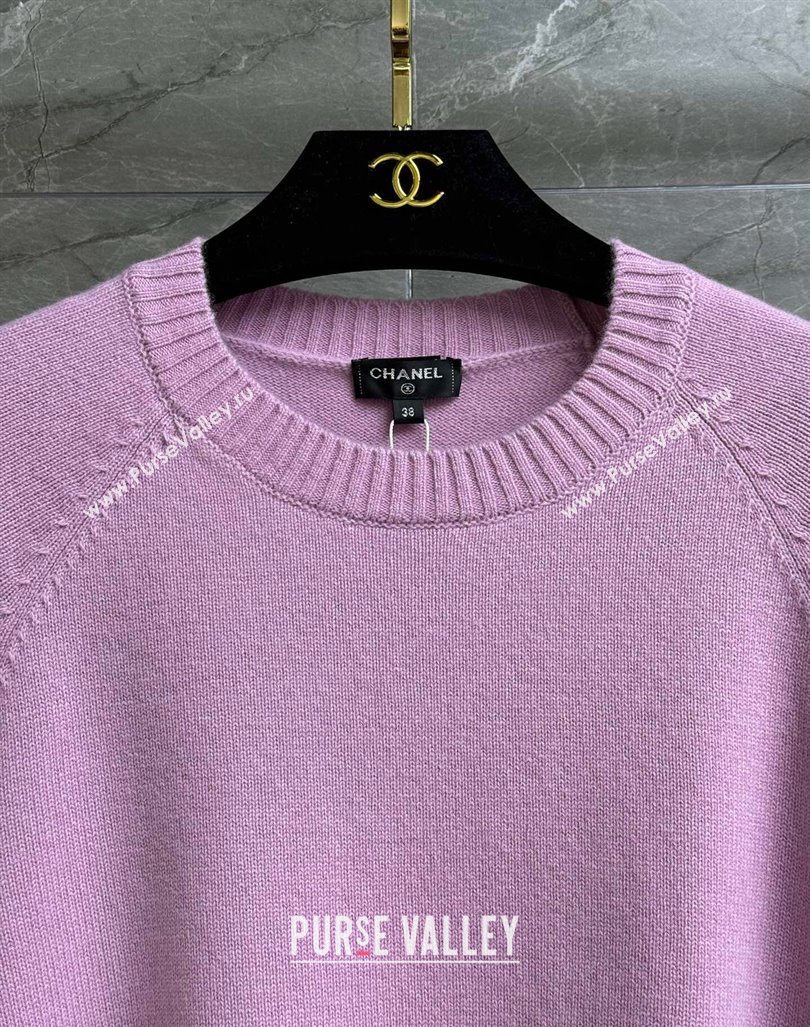 Chanel Cashmere Sweater CH92402 Pink 2024 (Q-24092402)