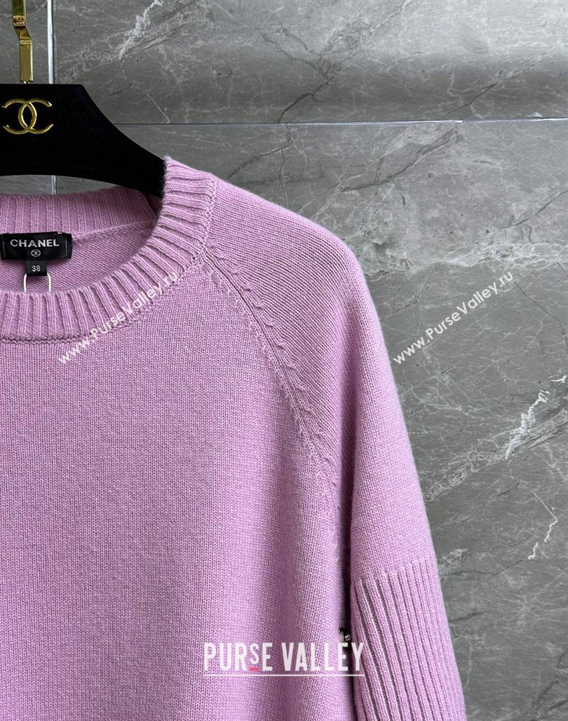 Chanel Cashmere Sweater CH92402 Pink 2024 (Q-24092402)