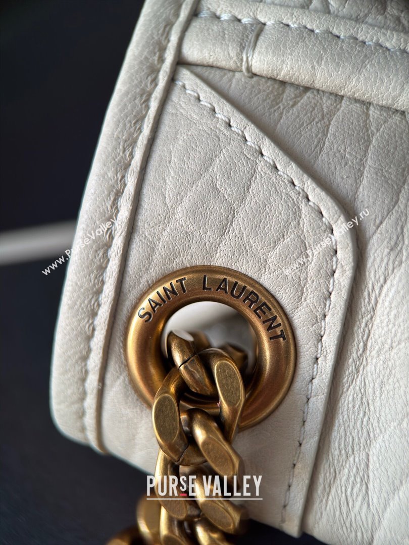 Saint Laurent Medium Niki Bag in Grained Lambskin 633178 White 2024 Top Quality (HS-24121316)