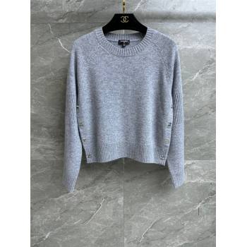 Chanel Cashmere Sweater CH92402 Grey 2024 (Q-24092403)