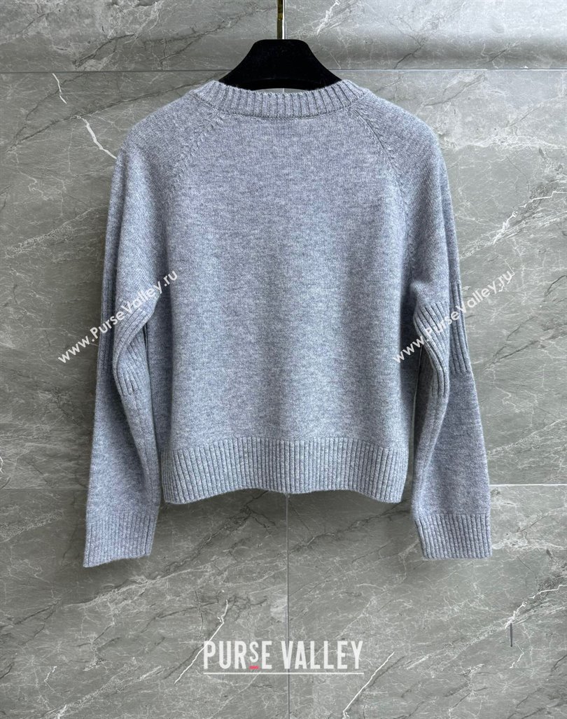 Chanel Cashmere Sweater CH92402 Grey 2024 (Q-24092403)