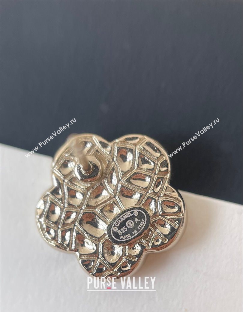 Chanel Red Bloom Studs Earrings 2025 0725 (YF-250725121)