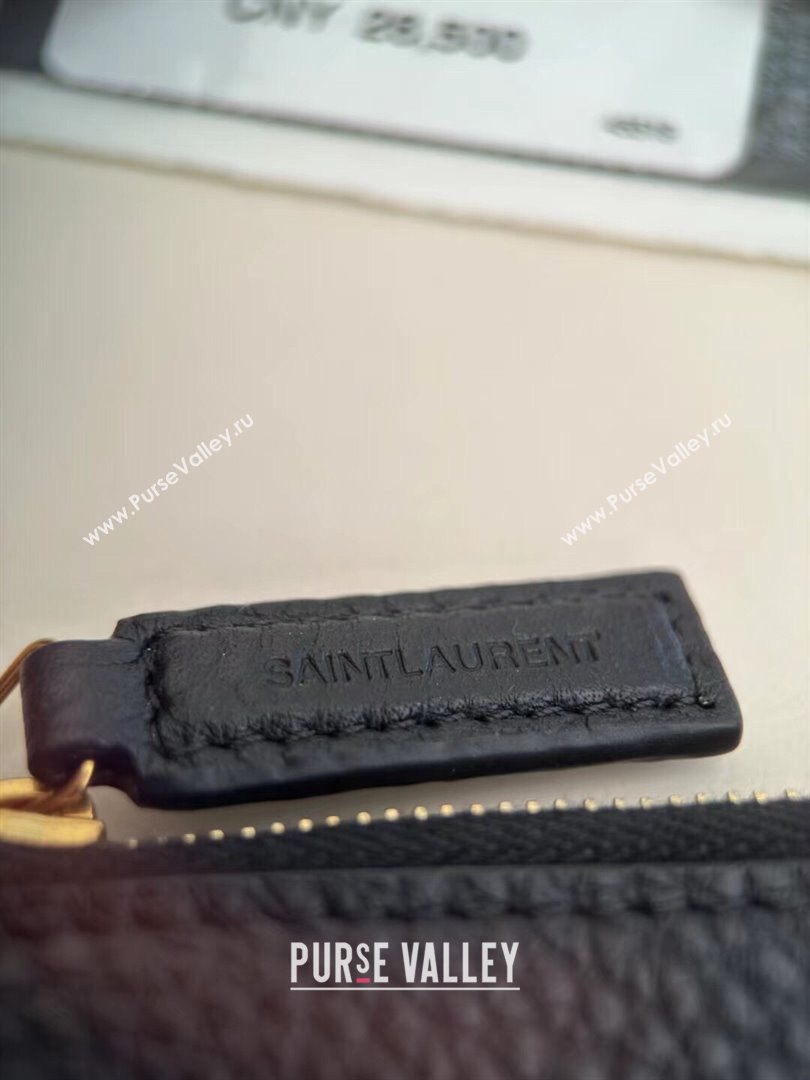 Saint Laurent LE 5 À 7 Hobo in Grained Leather 793088 Black 2024 Top Quality (HS-24121318)