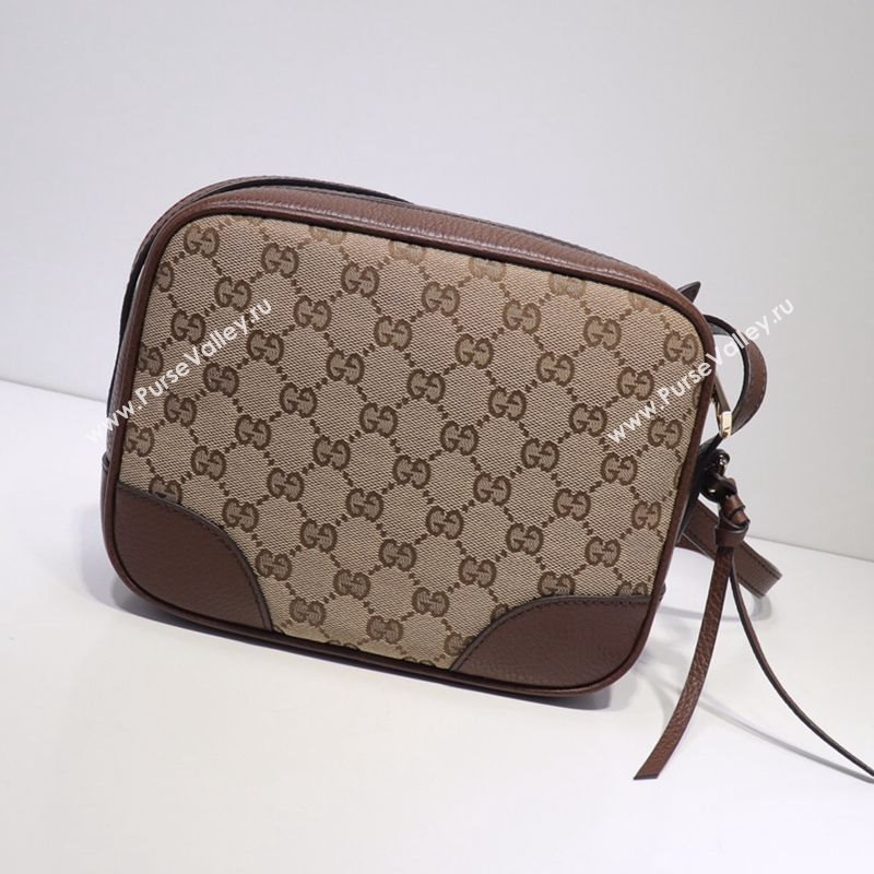 Gucci GG Canvas Camera Bag 387360 Dark Brown 2021 (DLH-21031829)