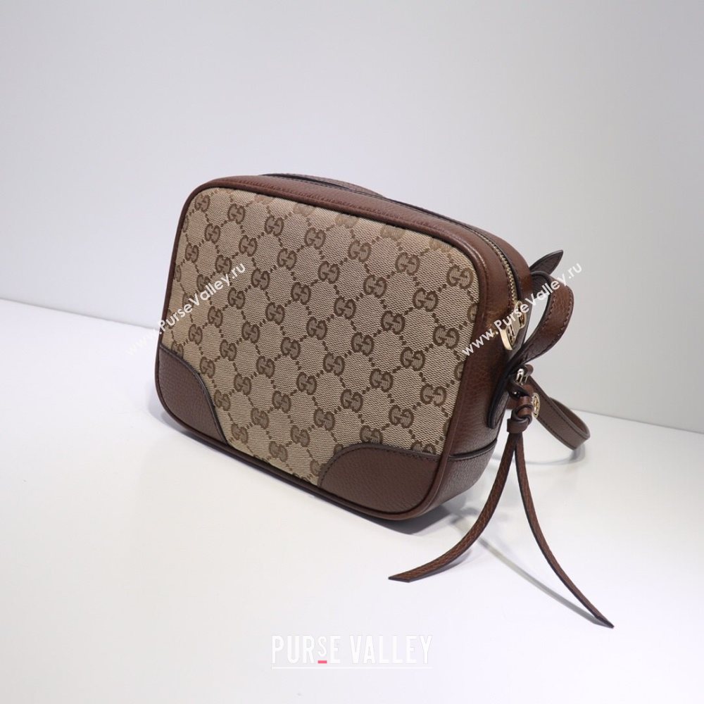 Gucci GG Canvas Camera Bag 387360 Dark Brown 2021 (DLH-21031829)