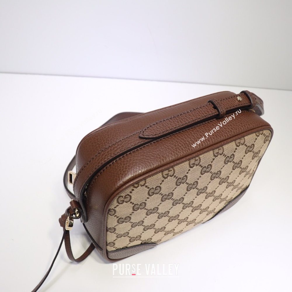 Gucci GG Canvas Camera Bag 387360 Dark Brown 2021 (DLH-21031829)