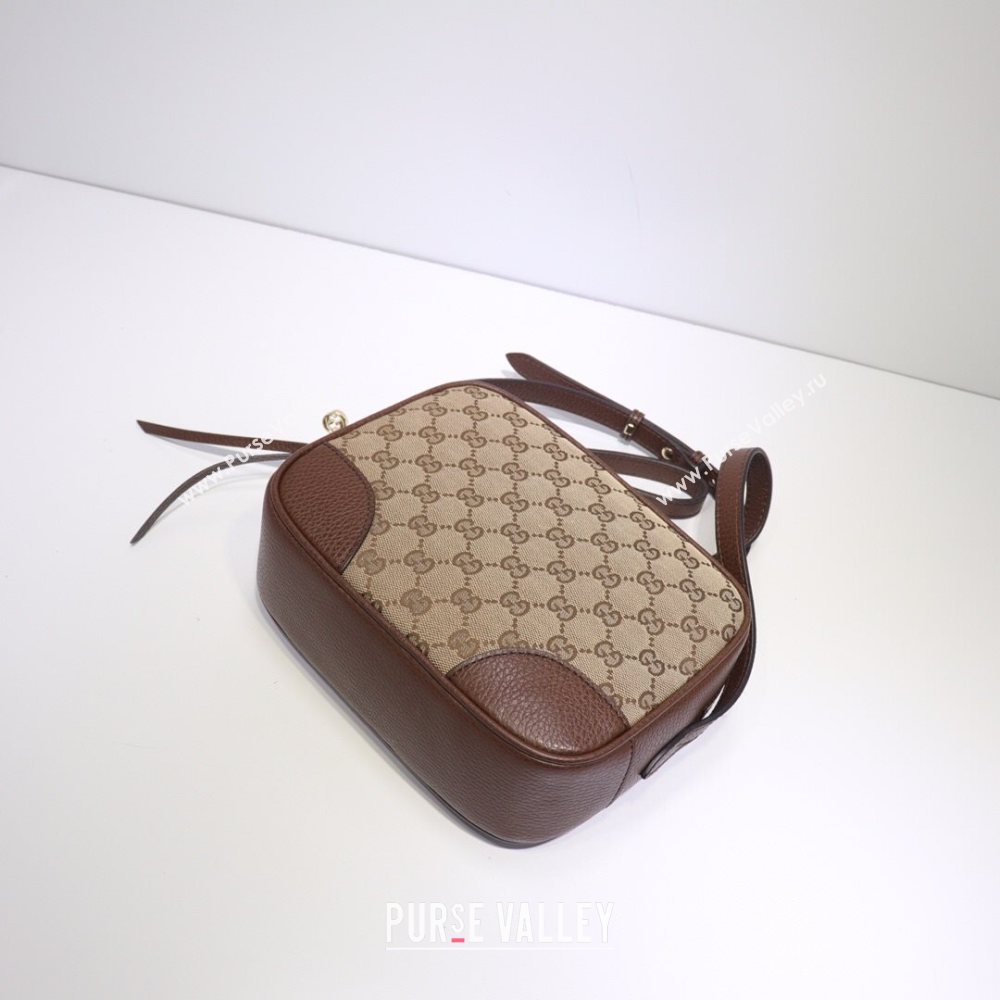 Gucci GG Canvas Camera Bag 387360 Dark Brown 2021 (DLH-21031829)