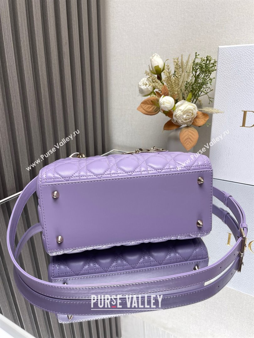 Dior Medium Lady Dior Bag in Purple Cannage Lambskin 2024 (XXG-24110817)