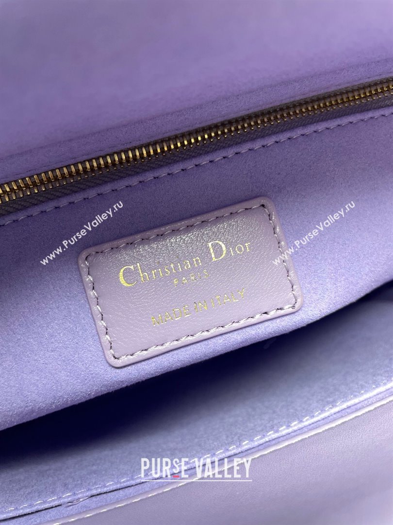 Dior Medium Lady Dior Bag in Purple Cannage Lambskin 2024 (XXG-24110817)