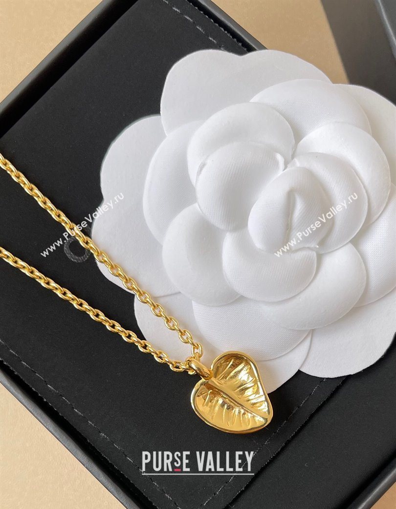 Chanel Pendant Necklace Black/Gold 2025 0724 (YF-250725127)