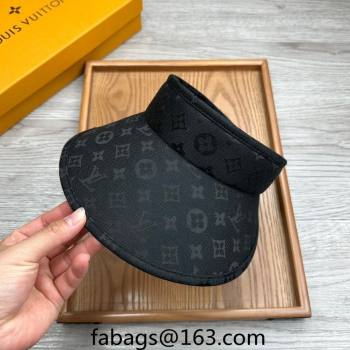 Louis Vuitton Monogram Visor Hat Black 2024 0730 (MAO-240730107)