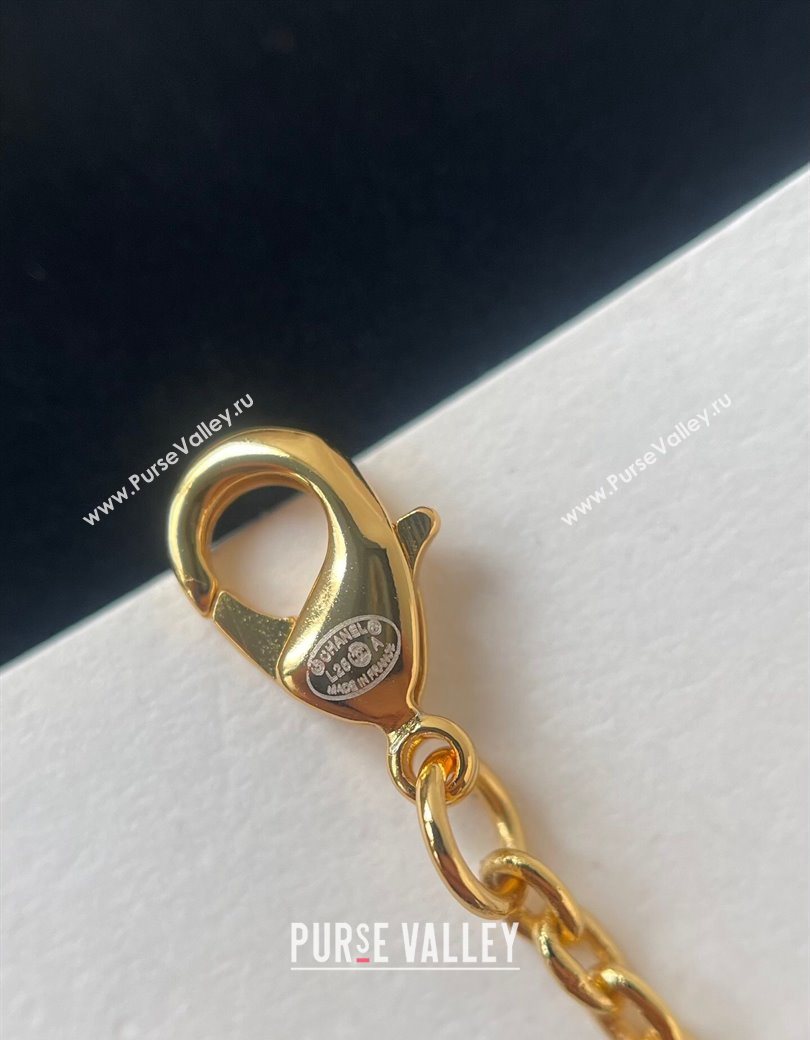 Chanel Pendant Necklace Black/Gold 2025 0724 (YF-250725127)