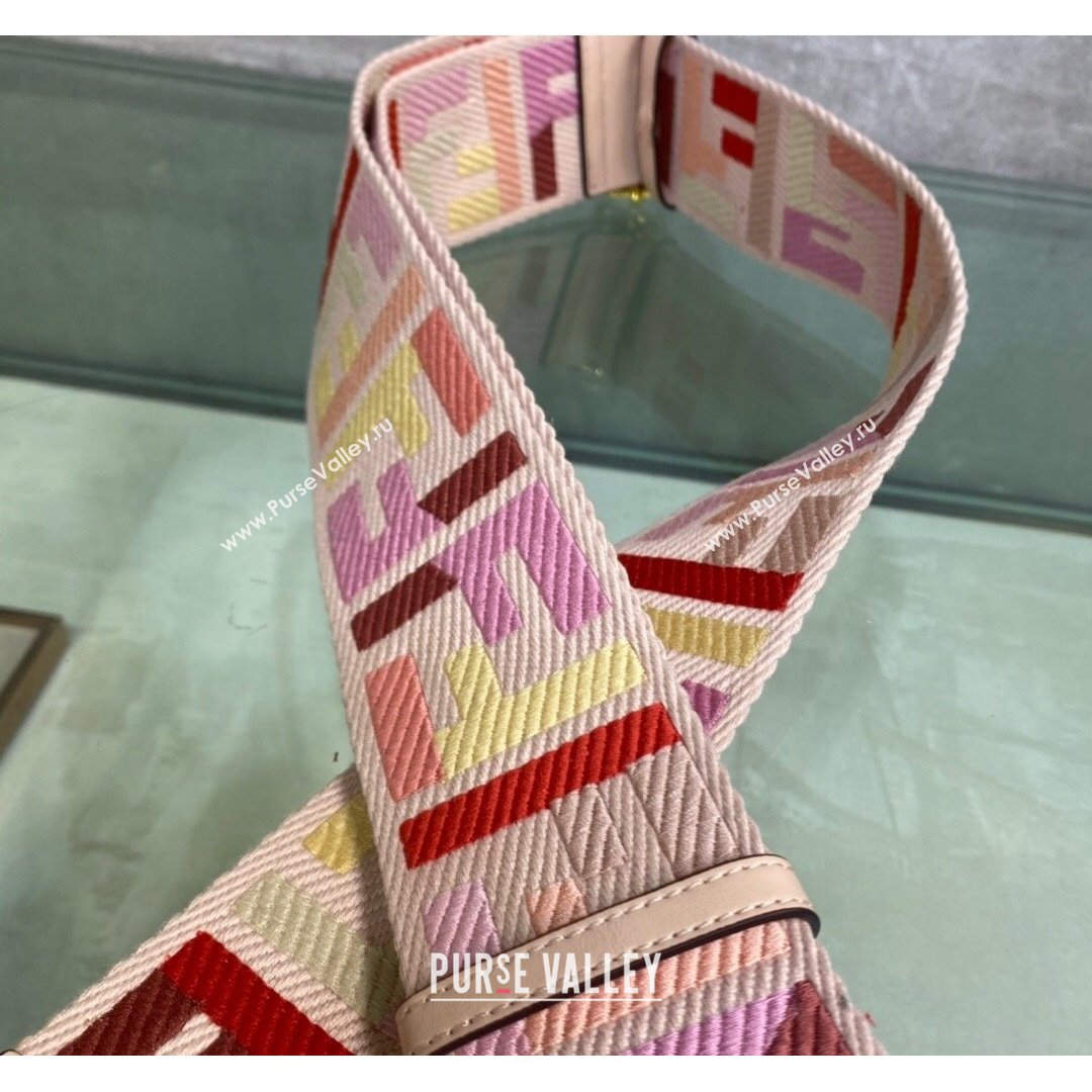 Fendi STRAP YOU Shoulder Strap in Pink FF Canvas 2021 (DS-210907052)