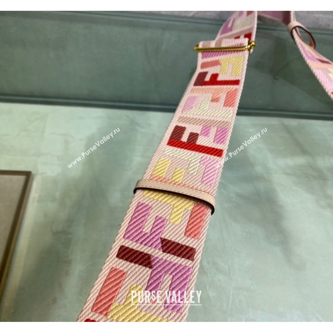 Fendi STRAP YOU Shoulder Strap in Pink FF Canvas 2021 (DS-210907052)